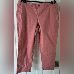 GAP Pink Girlfriend Khaki Straight Leg Jeans